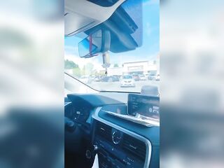 Cumming in the parking lot