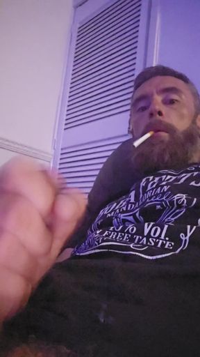 Wanking and slipping a finger in my ass