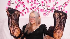 Legs in Stockings and Pussy in a Bodysuit!