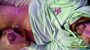 jerking my big uncut cock until i cum a nice one i need my cock sucked so bad ?