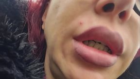 ChantalChannel - hot lipstick, real outdoor, hear me burps in the public park