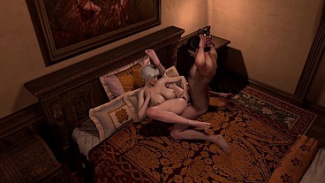 Thick Futa Elf is bend like a pretzel and taking it up the ass - 3D Porn
