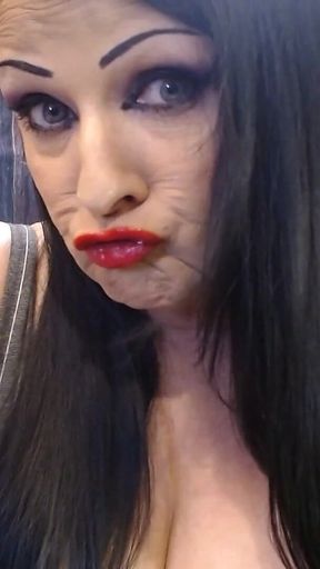 Big Red Glossy Duck Lips