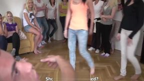 Lucky guy gets 40 girls intro