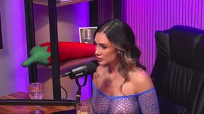 Young Latina with Perfect Body and Curly Hair Giving Dirty Talk