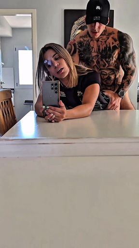 Intense Fucking in Front of the Mirror with Delicious Internal Cumshot Ends in Squirt