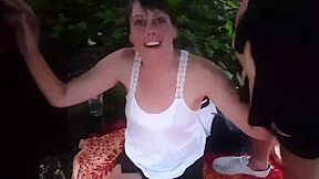 Trashy Mature Whore Gangbang Clip