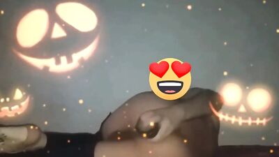 SofiBlack Celebrate Halloween big ass gay taking big huge dildo