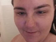 Shower tease.