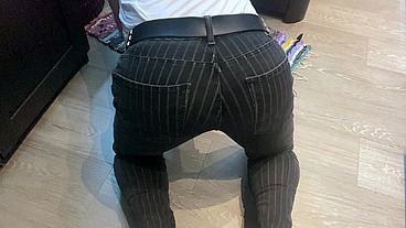 "Hard work pays off" with sexy hot dominant Max Dom domination cum on ass cumeating big dick bareback
