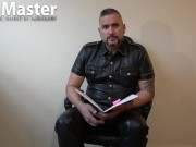 Leather clad boss insults and demotes you for having a tiny penis SPH fantasy PREVIEW