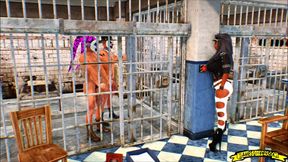 Clowns Escape Jail and Fuck a Cop with a Big Ass 3D Animation