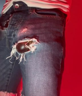 Amateur Boy Pissing in a Condom