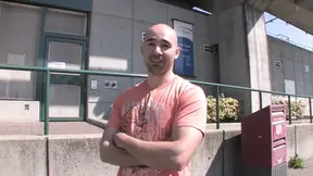 Euro cutie picks up and rides a big cock