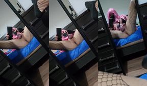 Caged Sissy Cum Gushes Wild From Vibration Hellfire