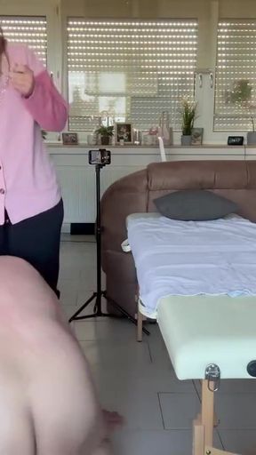 DomLady Mia SlaveOfM Hell of Pain Whips CBT and Punishment with Electricity and Nasty Braces - Part 1   Clip 2