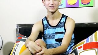 STEVEN PETERS UNLEASHED JawDropping Long Rock Hard Twink Cock Gets DESTROYED!