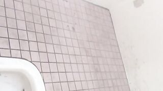 Japanese women use public restroom to pee and get filmed