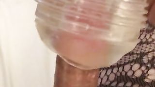 Mind-Blowing trans sissy shagging her fleshlight