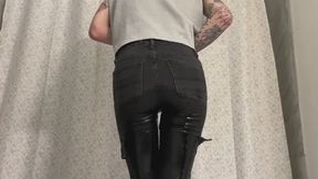Soaking Black Bellbottom Jeans