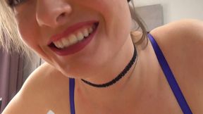Victoria Wet catches me when i'm Jerking off and then gives me her wet pussy