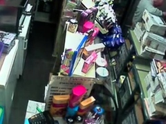 Str8 caught fucking on security camera in store