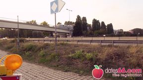 Autobahn fucking with chubby chick Anastasiaxxx! (english)