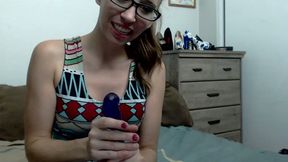 Hot Dirty Talking Girl Plays with Sissy Role Play