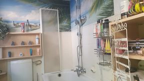 I satisfied myself in the shower with the shower head