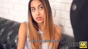 Man Will Make A Concession To The 19 Year Old Debtor If She Spreads Legs