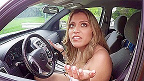 Nicole Ray fucks her mechanic so he will fix her minivan - BangRoadsideXxx