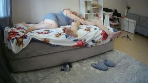 Mother-in-law sucks all the cum out of my dick