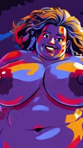 Ai BBW Gorlock Woman Nude Dancing