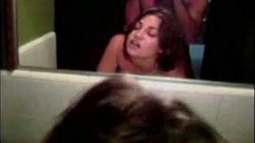 Slutty brunette girlfriend rides sybian and gets fucked doggystyle