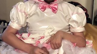 Crossdresser pvc sissy breathplay control