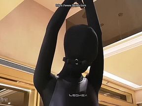 Zentai 004 Zentai+bondage+multilayer Hood+gasmask