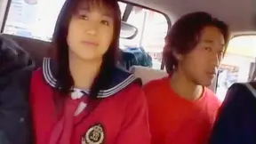 Airin Okui Co-Star Deepthroat Dual Dick Domination in Uniform
