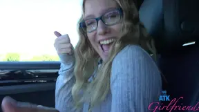 Amateur Kallie Takes It Outside With A Sloppy Blowjob Delight