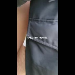 I got fucked in the park by a stranger. My Cuckold husband films