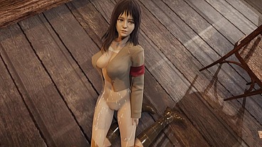 Shingeki no kyojin Hange x Pieck doggystyle and behind fuck [Full Video]
