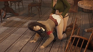 Shingeki no kyojin Hange x Pieck doggystyle and behind fuck [Full Video]