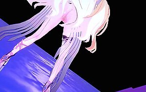 Durandal Honkai Impact 3rd Nude Dancing Hentai Thumbs Up Blonde Girl Big Boobs MMD 3D