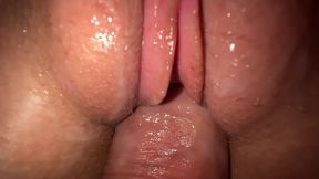 Slow Motion Fuck and Cum on Pussy