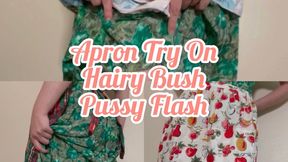 10 Apron Try On Hairy Bush Pussy Flash WMV