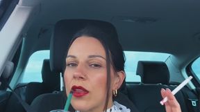 All White 100, Passenger Seat, Red Lips & Matcha Break