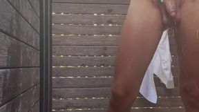 Shaving my legs in the shower