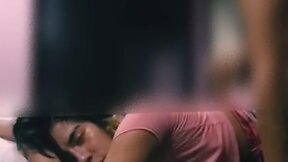 First time raw cogiendo with a trans girl and cumming on her ass.