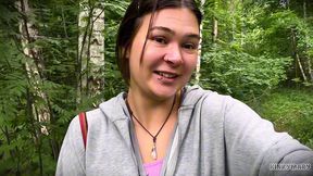 daring outdoor piss ritual in park - kinky mary drinks everything