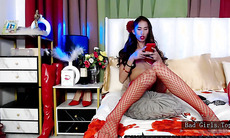 Skinny stocking asian trans foot fetish show
