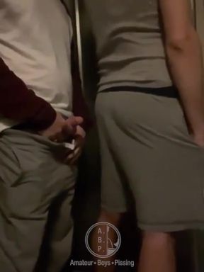 Late Night, Empty Street... a Straight Boy Decided to Piss on His Twink Flatmate for Fun!